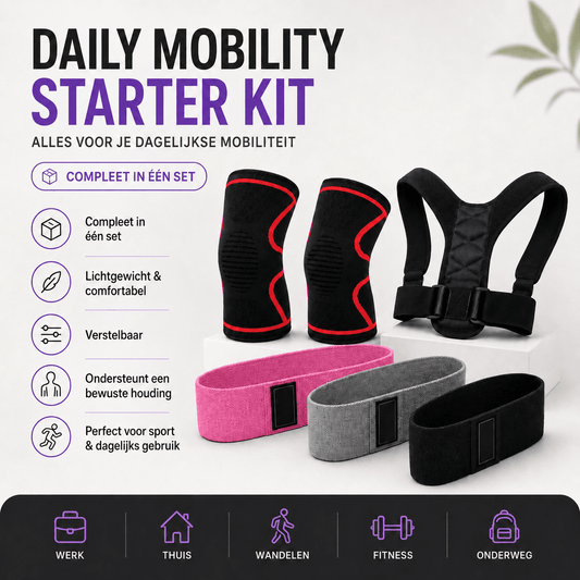 Daily Mobility Starter Kit met kniesupport, houding support en weerstandsbanden