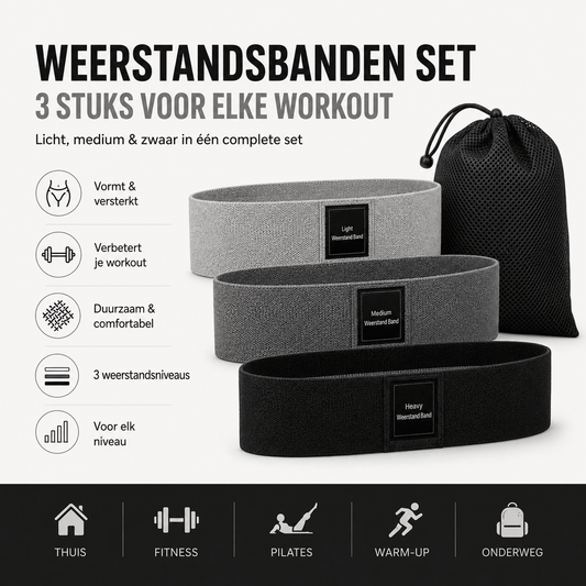 Weerstandsbanden Set van 3 stuks