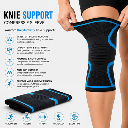 Compression knie support detail en kenmerken — Daily Mobility